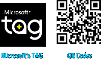 Microsoft TAG and QR Codes